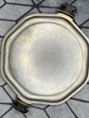 Vintage Guardian Service Cast Aluminum Octagonal Griddle Platter Tray Knight